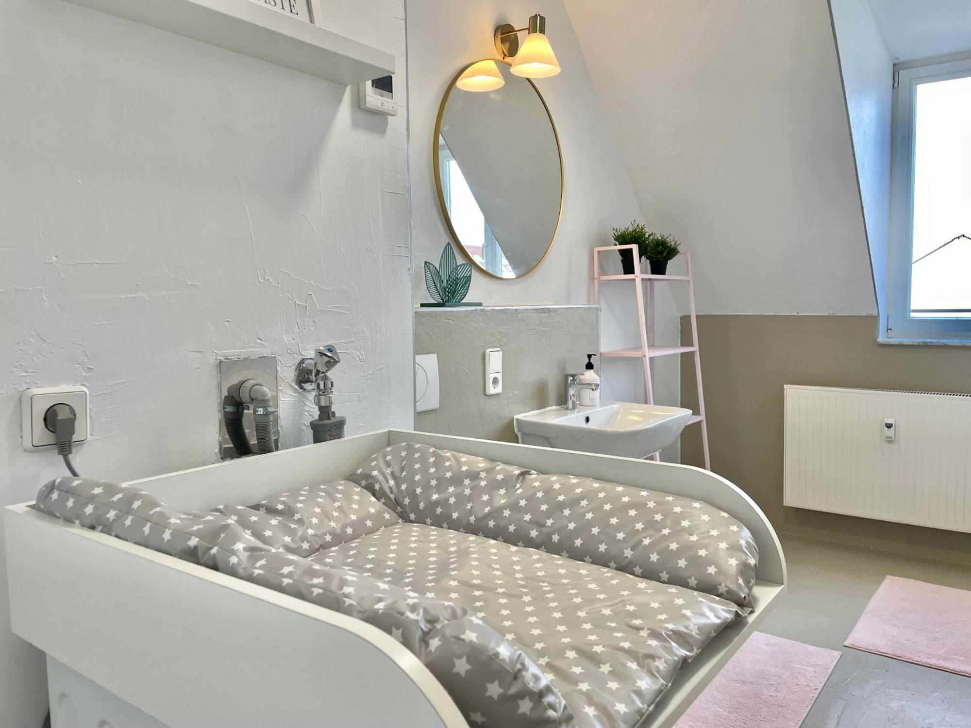 Familientraum-kueche-waschtrockner-playstation-netflix-wifi Apartment Leipzig